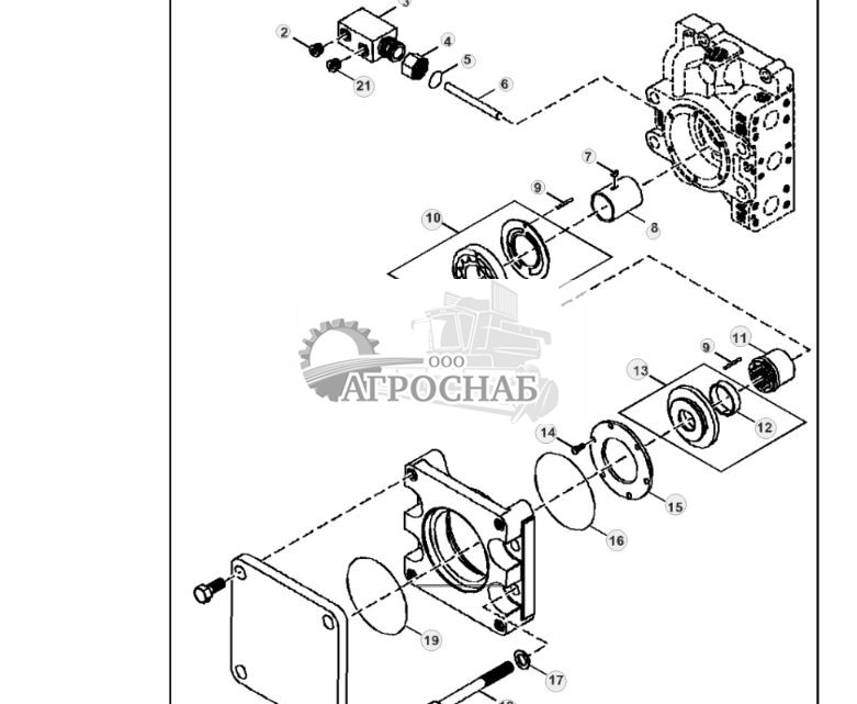 Система зарядки гидростат. насоса и коллектор фильтрации - ST810916 24.jpg